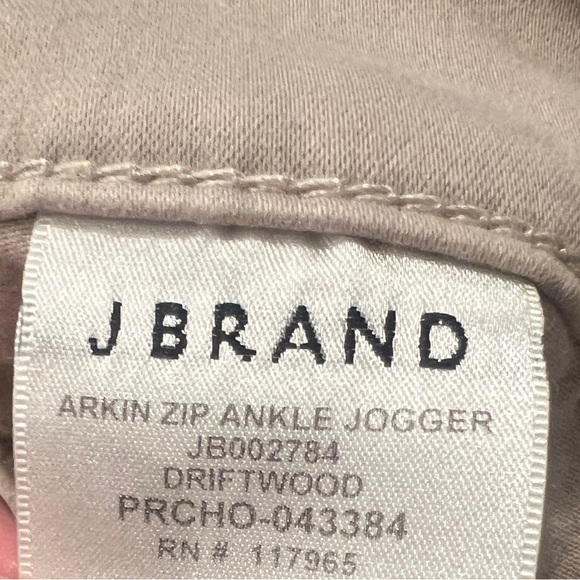 J BRAND Women’s Khaki Arkin Zip Ankle Jogger Pants in Driftwood Size 29 - Picture 5 of 6